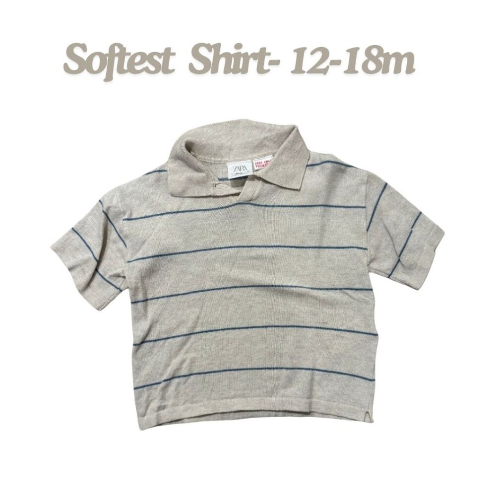 Zara Soft Collared Shirt - 12-18m